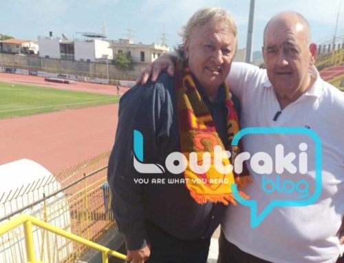 O Nτάνουτ Λούπου στην Κόρινθο με τον Πρόεδρο της ΕΠΣ Μιχάλη Τσιχριτζή