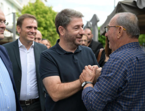 Την Κόρινθο επισκέφθηκε ο Νίκος Ανδρουλάκης