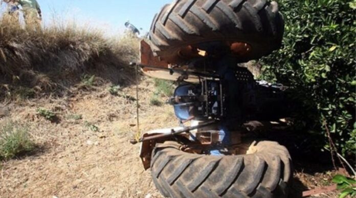 ανατροπή τρακτέρ