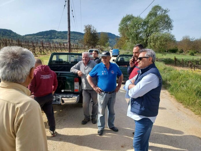 Ο Δημήτρης Πιστεύος στο πλευρό των πληγέντων αγροτώντου Δήμου Σικυωνίων